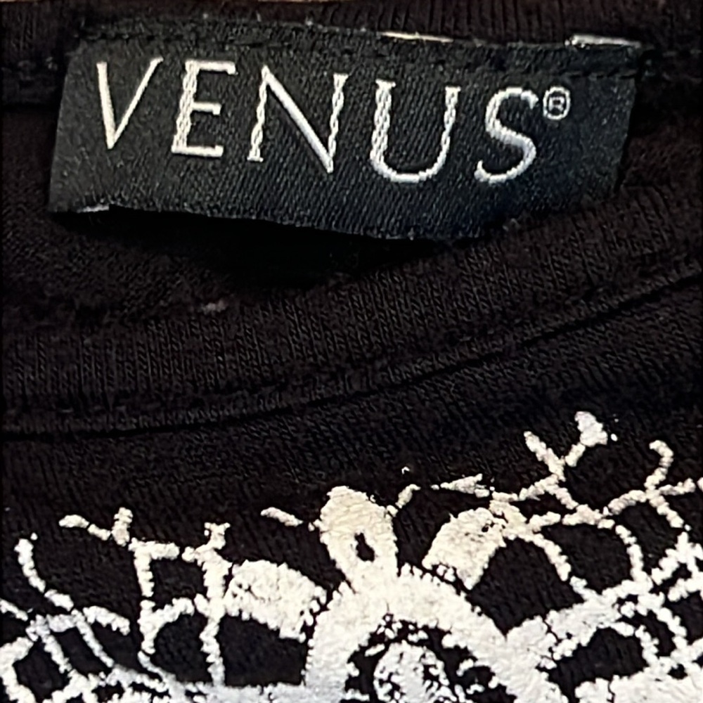 Venus Tunic Top Cold Shoulder Asymmetrical Sleeves Ruched Sides - Picture 9 of 11